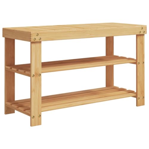 HEFZGDB Schuhregal mit 3 Ablagen 70x27,5x45 cm Bambus Schrank Flur Mehrzweckschrank Shoe Cabinet Schränkchen für Schlafsaal Eingangshalle Küche Schlafzimmer HEFZGDB Schuhregal mit 3 Ablagen 70x27,5x45 cm Bambus Schrank Flur Mehrzweckschrank Shoe Cabinet Schränkchen für Schlafsaal Eingangshalle Küche Schlafzimmer von HEFZGDB