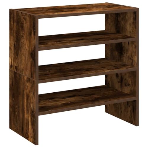 HEFZGDB Schuhregale 2 STK. Stapelbar Räuchereiche 60x30x30,5 cm Schuhe Aufbewahrung Schuhregal Platzsparend Shoe Rack Stauraum Schrank für Eingangshalle Schlafzimmer Schlafsaal Wohnbereich HEFZGDB Schuhregale 2 STK. Stapelbar Räuchereiche 60x30x30,5 cm Schuhe Aufbewahrung Schuhregal Platzsparend Shoe Rack Stauraum Schrank für Eingangshalle Schlafzimmer Schlafsaal Wohnbereich von HEFZGDB