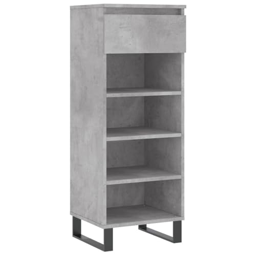 HEFZGDB Schuhschrank Betongrau 40x36x105 cm Holzwerkstoff Allzweckschrank Mehrzweckschrank Shoe Rack Schränkchen für Schlafsaal Wohnbereich Schlafzimmer Eingangshalle HEFZGDB Schuhschrank Betongrau 40x36x105 cm Holzwerkstoff Allzweckschrank Mehrzweckschrank Shoe Rack Schränkchen für Schlafsaal Wohnbereich Schlafzimmer Eingangshalle von HEFZGDB