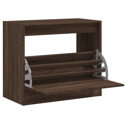 HEFZGDB Schuhschrank Braun Eichen-Optik 80x42x69 cm Holzwerkstoff Schuhregal Klein Cupboard Stauraum Schrank Shoe Cabinet für Schlafsaal Eingangshalle Schlafzimmer Wohnbereich HEFZGDB Schuhschrank Braun Eichen-Optik 80x42x69 cm Holzwerkstoff Schuhregal Klein Cupboard Stauraum Schrank Shoe Cabinet für Schlafsaal Eingangshalle Schlafzimmer Wohnbereich von HEFZGDB
