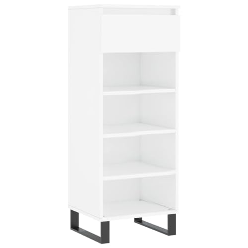 HEFZGDB Schuhschrank Hochglanz-Weiß 40x36x105 cm Holzwerkstoff Allzweckschrank Mehrzweckschrank Shoe Rack Schränkchen für Schlafsaal Wohnbereich Schlafzimmer Eingangshalle HEFZGDB Schuhschrank Hochglanz-Weiß 40x36x105 cm Holzwerkstoff Allzweckschrank Mehrzweckschrank Shoe Rack Schränkchen für Schlafsaal Wohnbereich Schlafzimmer Eingangshalle von HEFZGDB