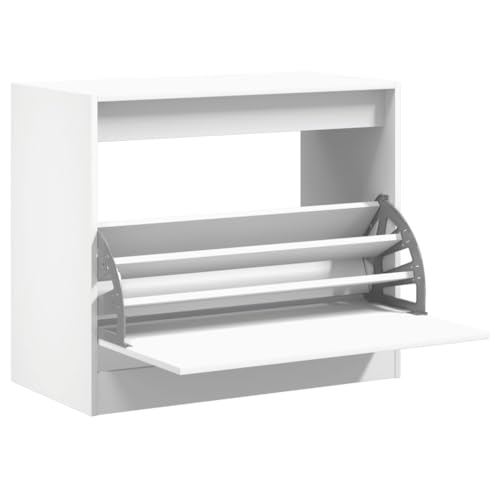 HEFZGDB Schuhschrank Weiß 80x42x69 cm Holzwerkstoff Schuhregal Klein Cupboard Stauraum Schrank Shoe Cabinet für Schlafsaal Eingangshalle Schlafzimmer Wohnbereich HEFZGDB Schuhschrank Weiß 80x42x69 cm Holzwerkstoff Schuhregal Klein Cupboard Stauraum Schrank Shoe Cabinet für Schlafsaal Eingangshalle Schlafzimmer Wohnbereich von HEFZGDB
