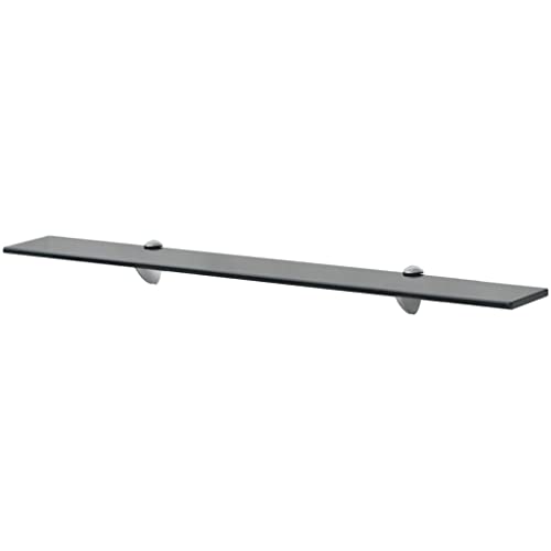 HEFZGDB Schweberegale 2 STK. Glas 80x10 cm 8 mm Wand Regale Badezimmer Regal Cd Regal Regalböden für Arbeitszimmer Schlafzimmer Wohnbereich Badezimmer von HEFZGDB