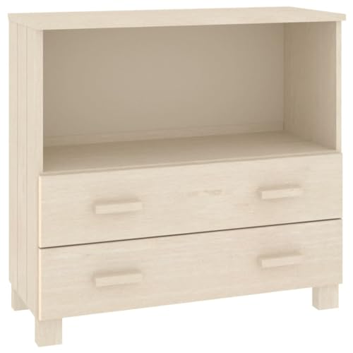 HEFZGDB Sideboard HAMAR Honigbraun 85x35x80 cm Massivholz Kiefer Geschirrschrank Küchenschrank Anrichte Küche Mehrzweckschrank für Küche Dessert Shop Wohnstube Speisesaal HEFZGDB Sideboard HAMAR Honigbraun 85x35x80 cm Massivholz Kiefer Geschirrschrank Küchenschrank Anrichte Küche Mehrzweckschrank für Küche Dessert Shop Wohnstube Speisesaal von HEFZGDB