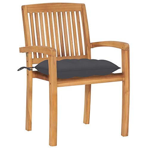 HEFZGDB Stapelbare Gartenstühle mit Kissen 8 STK. Massivholz Teak Kleiner Sessel Campingstuhl Seselstuhl Wohnzimmer Essstuhl für Innenhof Balkon Parks Garten HEFZGDB Stapelbare Gartenstühle mit Kissen 8 STK. Massivholz Teak Kleiner Sessel Campingstuhl Seselstuhl Wohnzimmer Essstuhl für Innenhof Balkon Parks Garten von HEFZGDB