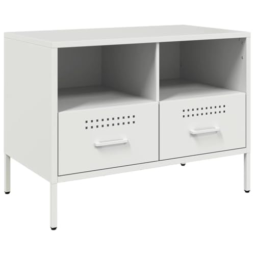 HEFZGDB TV-Schrank Weiß 68x39x50,5 cm Stahl Lowboard Wohnzimmer Tv Board Tv Ständer Wohnzimmer Möbel für Wohnbereich Gästezimmer Erholungsraum Schlafzimmer HEFZGDB TV-Schrank Weiß 68x39x50,5 cm Stahl Lowboard Wohnzimmer Tv Board Tv Ständer Wohnzimmer Möbel für Wohnbereich Gästezimmer Erholungsraum Schlafzimmer von HEFZGDB