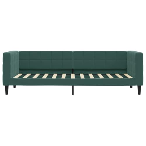HEFZGDB Tagesbett Dunkelgrün 80x200 cm Samt Bette Gästebett Bed Frame Einzelbetten für Schlafzimmer Gästezimmer Herberge Wohnbereich HEFZGDB Tagesbett Dunkelgrün 80x200 cm Samt Bette Gästebett Bed Frame Einzelbetten für Schlafzimmer Gästezimmer Herberge Wohnbereich von HEFZGDB