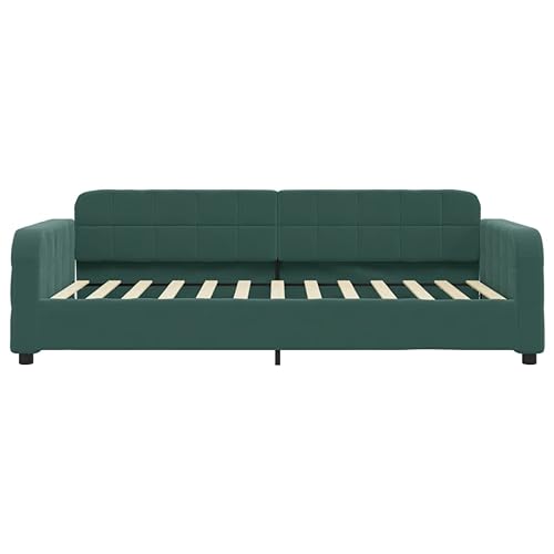 HEFZGDB Tagesbett Dunkelgrün 80x200 cm Samt Ehebett Gästebett Familienbett Einzelbett für Schlafzimmer Herberge Wohnbereich Gästezimmer HEFZGDB Tagesbett Dunkelgrün 80x200 cm Samt Ehebett Gästebett Familienbett Einzelbett für Schlafzimmer Herberge Wohnbereich Gästezimmer von HEFZGDB