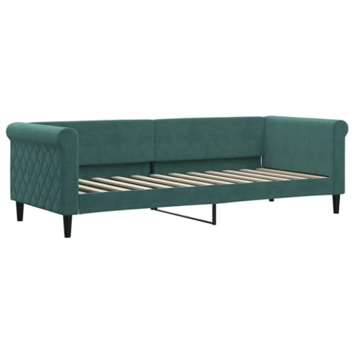 HEFZGDB Tagesbett mit Matratze Dunkelgrün 80x200 cm Samt Single Bed Bettgestell Einzelbetten Bettrahmen für Schlafzimmer Wohnbereich Gästezimmer Herberge HEFZGDB Tagesbett mit Matratze Dunkelgrün 80x200 cm Samt Single Bed Bettgestell Einzelbetten Bettrahmen für Schlafzimmer Wohnbereich Gästezimmer Herberge von HEFZGDB