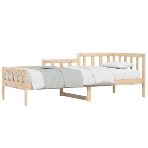 HEFZGDB Tagesbett ohne Matratze 80x200 cm Massivholz Kiefer Jugendbett Gästebett Bed Frame Einzelbett für Schlafzimmer Herberge Gästezimmer Wohnbereich HEFZGDB Tagesbett ohne Matratze 80x200 cm Massivholz Kiefer Jugendbett Gästebett Bed Frame Einzelbett für Schlafzimmer Herberge Gästezimmer Wohnbereich von HEFZGDB