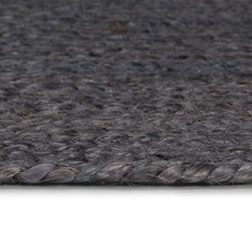 HEFZGDB Teppich Handgefertigt Jute Rund 120 cm Dunkelgrau Kuschelteppich Wohnzimmerteppich Teppich Schlafzimmer Küchenteppich für Wohnbereich Arbeitszimmer Speisesaal Schlafzimmer HEFZGDB Teppich Handgefertigt Jute Rund 120 cm Dunkelgrau Kuschelteppich Wohnzimmerteppich Teppich Schlafzimmer Küchenteppich für Wohnbereich Arbeitszimmer Speisesaal Schlafzimmer von HEFZGDB