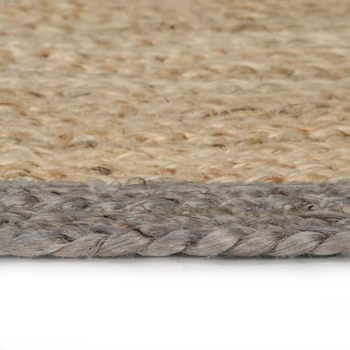 HEFZGDB Teppich Handgefertigt Jute mit Grauem Rand 240 cm Outdoor Teppich Küchenläufer Carpet Teppiche für Wohnbereich Arbeitszimmer Speisesaal Sitzungszimmer HEFZGDB Teppich Handgefertigt Jute mit Grauem Rand 240 cm Outdoor Teppich Küchenläufer Carpet Teppiche für Wohnbereich Arbeitszimmer Speisesaal Sitzungszimmer von HEFZGDB