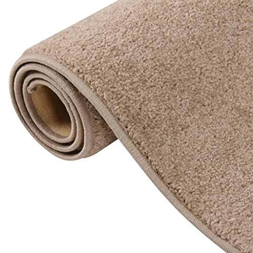 HEFZGDB Teppich Kurzflor 120x170 cm Braun Teppich Modern Wohnzimmerteppich Küchenläufer Küchenteppich für Speisesaal Wohnbereich Arbeitszimmer Schlafzimmer von HEFZGDB