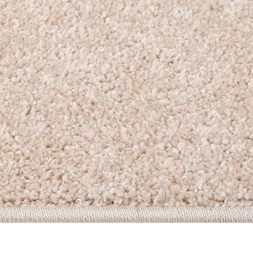 HEFZGDB Teppich Kurzflor 140x200 cm Dunkelbeige Teppich Modern Wohnzimmerteppich Küchenläufer Küchenteppich für Speisesaal Wohnbereich Arbeitszimmer Schlafzimmer von HEFZGDB