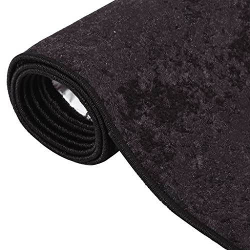 HEFZGDB Teppich Waschbar Anthrazit 120x180 cm rutschfest Küchenteppich Carpet Teppich Schlafzimmer Teppiche für Sitzungszimmer Arbeitszimmer Wohnbereich Speisesaal HEFZGDB Teppich Waschbar Anthrazit 120x180 cm rutschfest Küchenteppich Carpet Teppich Schlafzimmer Teppiche für Sitzungszimmer Arbeitszimmer Wohnbereich Speisesaal von HEFZGDB
