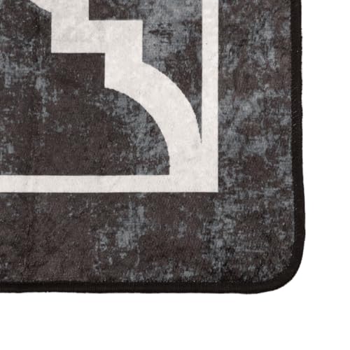 HEFZGDB Teppich Waschbar Schwarz und Weiß 120x180 cm rutschfest Küchenteppich Carpet Teppich Schlafzimmer Teppiche für Sitzungszimmer Arbeitszimmer Wohnbereich Speisesaal HEFZGDB Teppich Waschbar Schwarz und Weiß 120x180 cm rutschfest Küchenteppich Carpet Teppich Schlafzimmer Teppiche für Sitzungszimmer Arbeitszimmer Wohnbereich Speisesaal von HEFZGDB