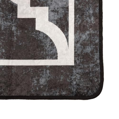 HEFZGDB Teppich Waschbar Schwarz und Weiß 80x150 cm rutschfest Küchenteppich Carpet Teppich Schlafzimmer Teppiche für Sitzungszimmer Arbeitszimmer Wohnbereich Speisesaal HEFZGDB Teppich Waschbar Schwarz und Weiß 80x150 cm rutschfest Küchenteppich Carpet Teppich Schlafzimmer Teppiche für Sitzungszimmer Arbeitszimmer Wohnbereich Speisesaal von HEFZGDB