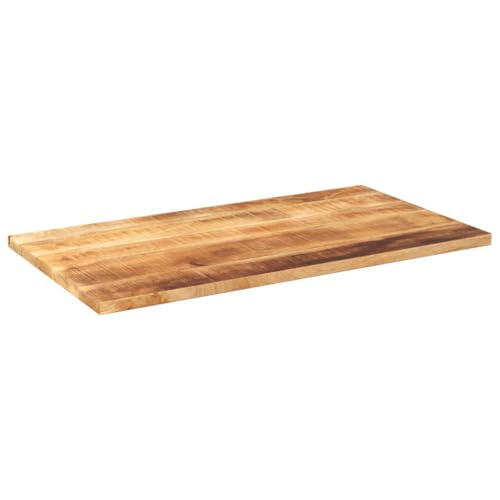HEFZGDB Tischplatte 100x50x2,5 cm Rechteckig Raues Massivholz Mango Schreibtische Küchenarbeitsplatte Schreibtischplatte Desk für Küche Büro Konferenzraum Studienraum von HEFZGDB