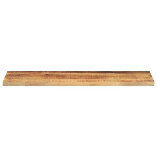 HEFZGDB Tischplatte 110x20x2,5 cm Rechteckig Raues Massivholz Mango Schreibtische Küchenarbeitsplatte Schreibtischplatte Desk für Küche Büro Konferenzraum Studienraum von HEFZGDB