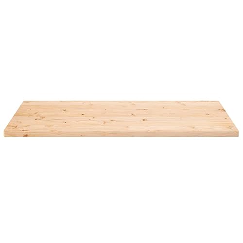 HEFZGDB Tischplatte 110x55x2,5 cm Massivholz Kiefer Rechteckig Waschtischplatte Küchenarbeitsplatte Schreibtisch Esstisch für Konferenzraum Küche Büro Studienraum von HEFZGDB