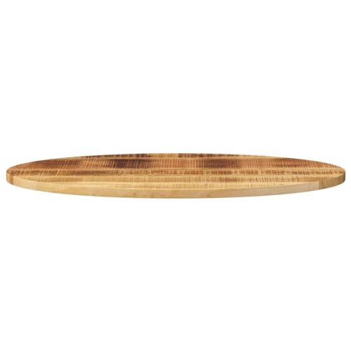 HEFZGDB Tischplatte 120x50x2,5 cm Oval Massivholz Mango Küchentisch Arbeitsplatte Schreibtischplatte Desk für Konferenzraum Büro Studienraum Küche von HEFZGDB