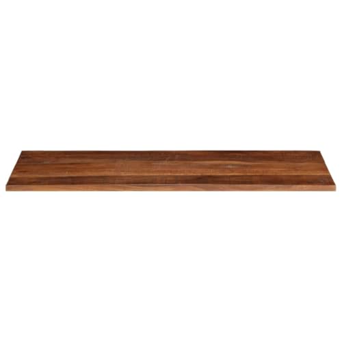 HEFZGDB Tischplatte 140x60x2,5 cm Rechteckig Altholz Massiv Schreibtische Küchenarbeitsplatte Schreibtischplatte Desk für Küche Büro Konferenzraum Studienraum von HEFZGDB