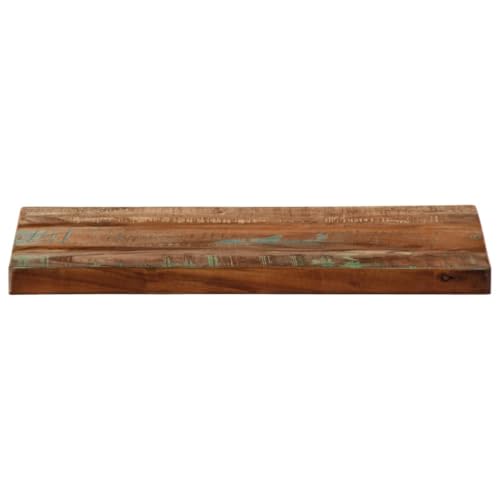 HEFZGDB Tischplatte 40x20x2,5 cm Rechteckig Altholz Massiv Schreibtische Küchenarbeitsplatte Schreibtischplatte Desk für Küche Büro Konferenzraum Studienraum von HEFZGDB