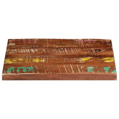 HEFZGDB Tischplatte 60x60x1,5 cm Quadratisch Altholz Massiv Schreibtische Küchenarbeitsplatte Schreibtischplatte Desk für Küche Büro Konferenzraum Studienraum von HEFZGDB