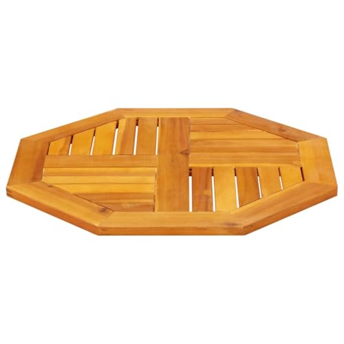 HEFZGDB Tischplatte 60x60x2 cm Achteckig Massivholz Akazie Schreibtische Arbeitsplatte Schreibtischplatte Desk für Büro Küche Studienraum Konferenzraum von HEFZGDB