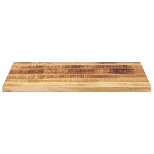 HEFZGDB Tischplatte 80x60x2,5 cm Rechteckig Raues Massivholz Mango Schreibtische Küchenarbeitsplatte Schreibtischplatte Desk für Küche Büro Konferenzraum Studienraum von HEFZGDB