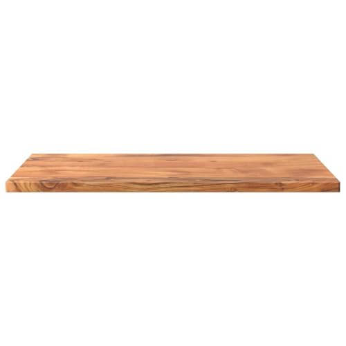 HEFZGDB Tischplatte 80x70x2,5 cm Rechteckig Massivholz Akazie Schreibtische Küchenarbeitsplatte Schreibtischplatte Desk für Küche Büro Konferenzraum Studienraum von HEFZGDB