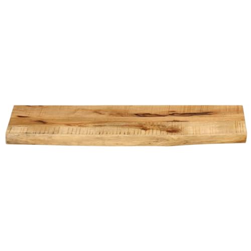 HEFZGDB Tischplatte 90x20x3,8 cm Baumkante Massivholz Raues Mangoholz Waschtischplatte Küchenarbeitsplatte Schreibtischplatte Esstisch für Studienraum Konferenzraum Küche Büro HEFZGDB Tischplatte 90x20x3,8 cm Baumkante Massivholz Raues Mangoholz Waschtischplatte Küchenarbeitsplatte Schreibtischplatte Esstisch für Studienraum Konferenzraum Küche Büro von HEFZGDB