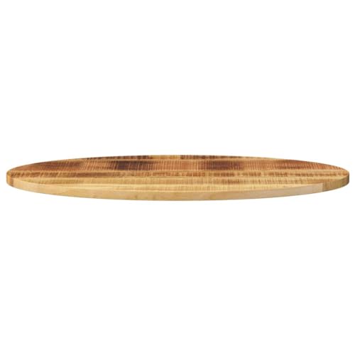 HEFZGDB Tischplatte 90x40x3,8 cm Oval Massivholz Mango Küchentisch Arbeitsplatte Schreibtischplatte Desk für Konferenzraum Büro Studienraum Küche von HEFZGDB