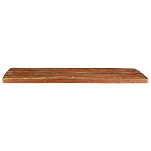 HEFZGDB Tischplatte 90x80x2,5 cm Rechteckig Altholz Massiv Schreibtische Küchenarbeitsplatte Schreibtischplatte Desk für Küche Büro Konferenzraum Studienraum von HEFZGDB