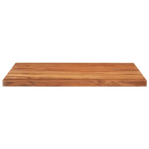 HEFZGDB Tischplatte 90x80x3,8 cm Rechteckig Massivholz Akazie Schreibtische Küchenarbeitsplatte Schreibtischplatte Desk für Küche Büro Konferenzraum Studienraum von HEFZGDB