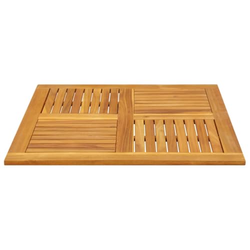 HEFZGDB Tischplatte 90x90x2,2 cm Quadratisch Massivholz Akazie Schreibtische Arbeitsplatte Schreibtischplatte Desk für Büro Küche Studienraum Konferenzraum von HEFZGDB