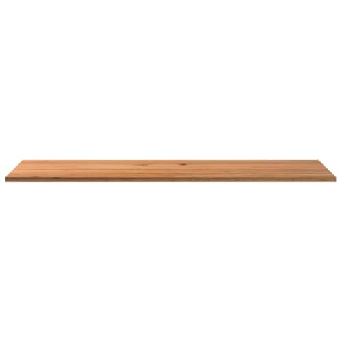 HEFZGDB Tischplatte Hellbraun 280x80x4 cm Massivholz Eiche Rechteckig Waschtischplatte Arbeitsplatte Schreibtischplatte Bürotisch für Küche Studienraum Büro Konferenzraum von HEFZGDB