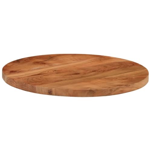 HEFZGDB Tischplatte Ø40x3,8 cm Rund Massivholz Akazie Desk Schreibtisch Schreibtischplatte Bürotisch für Küche Studienraum Konferenzraum Büro von HEFZGDB