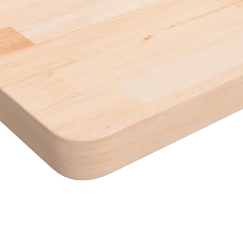 HEFZGDB Tischplatte Quadratisch 70x70x4 cm Eichenholz Unbehandelt Küchentisch Küchenarbeitsplatte Schreibtischplatte Esstisch für Küche Studienraum Büro Konferenzraum von HEFZGDB