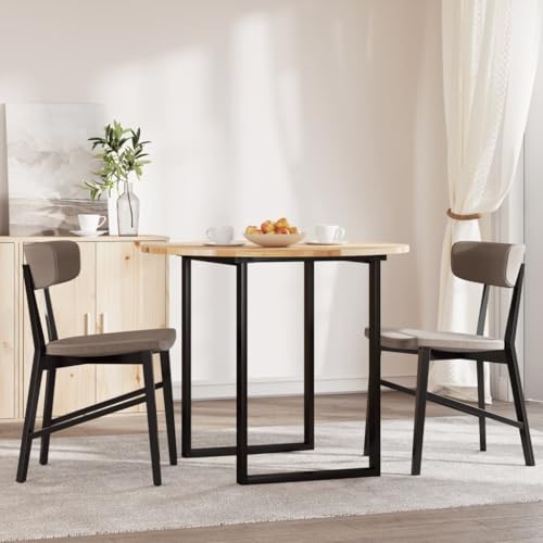 HEFZGDB Tischplatte Rund Ø90x2 cm Massivholz Akazie Schreibtische Schreibtisch Schreibtischplatte Bürotisch für Konferenzraum Küche Studienraum Büro von HEFZGDB