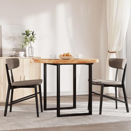 HEFZGDB Tischplatte Rund Ø90x4 cm Massivholz Akazie Schreibtische Schreibtisch Schreibtischplatte Bürotisch für Konferenzraum Küche Studienraum Büro von HEFZGDB