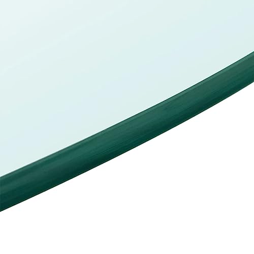 HEFZGDB Tischplatte aus gehärtetem Glas rund 800 mm Study Table Arbeitsplatte Küchenarbeitsplatte Esstisch für Büro Studienraum Küche Konferenzraum von HEFZGDB