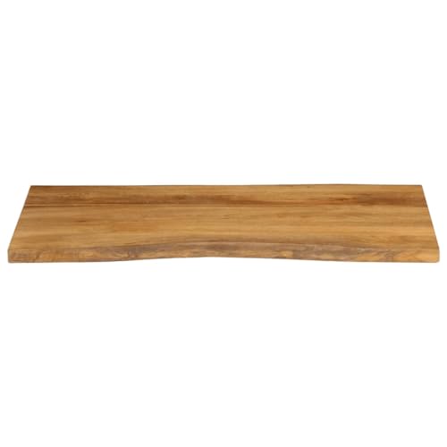 HEFZGDB Tischplatte mit Baumkante 110x60x2,5 cm Massivholz Mango Küchenplatte Arbeitsplatte Schreibtischplatte Esstisch für Büro Konferenzraum Studienraum Küche HEFZGDB Tischplatte mit Baumkante 110x60x2,5 cm Massivholz Mango Küchenplatte Arbeitsplatte Schreibtischplatte Esstisch für Büro Konferenzraum Studienraum Küche von HEFZGDB