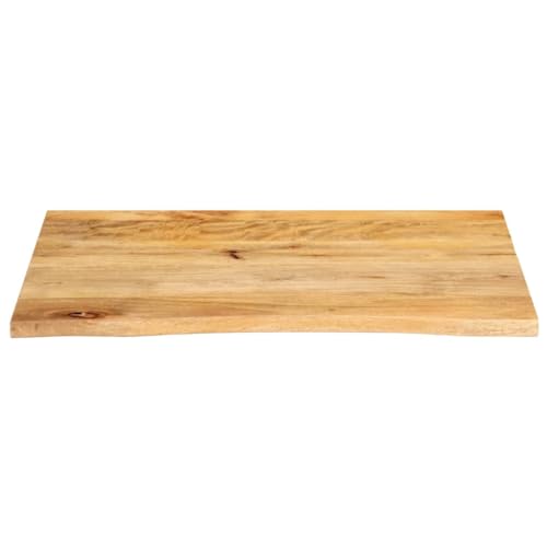 HEFZGDB Tischplatte mit Baumkante 80x60x2,5 cm Massivholz Mango Waschtischplatte Küchenarbeitsplatte Schreibtischplatte Esstisch für Studienraum Konferenzraum Küche Büro HEFZGDB Tischplatte mit Baumkante 80x60x2,5 cm Massivholz Mango Waschtischplatte Küchenarbeitsplatte Schreibtischplatte Esstisch für Studienraum Konferenzraum Küche Büro von HEFZGDB