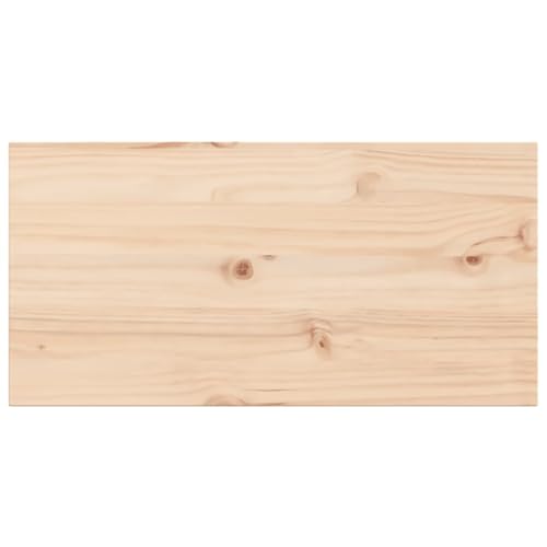 HEFZGDB Tischplatten 2 STK. 80x40x2,5 cm Rechteckig Massivholz Kiefer Study Table Arbeitsplatte Schreibtisch Esstisch für Büro Studienraum Küche Konferenzraum von HEFZGDB