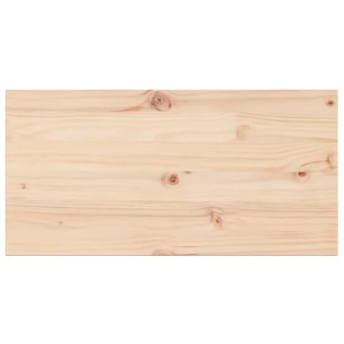 HEFZGDB Tischplatten 2 STK. 90x45x1,7 cm Rechteckig Massivholz Kiefer Study Table Arbeitsplatte Schreibtisch Esstisch für Büro Studienraum Küche Konferenzraum von HEFZGDB