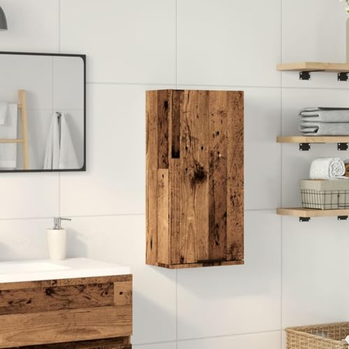 HEFZGDB Wand-Badschrank Altholz-Optik 32x20x67 cm Sideboard Badschrank Klein Schuhschrank Kleiner Schrank für Küche Gästezimmer Toilette Badezimmer HEFZGDB Wand-Badschrank Altholz-Optik 32x20x67 cm Sideboard Badschrank Klein Schuhschrank Kleiner Schrank für Küche Gästezimmer Toilette Badezimmer von HEFZGDB