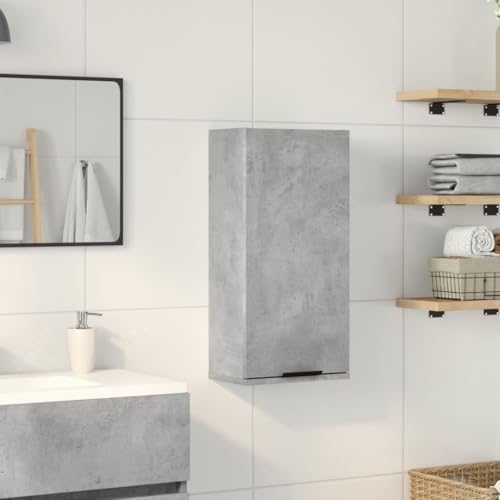HEFZGDB Wand-Badschrank Betongrau 32x20x67 cm Sideboard Badschrank Klein Schuhschrank Kleiner Schrank für Küche Gästezimmer Toilette Badezimmer von HEFZGDB