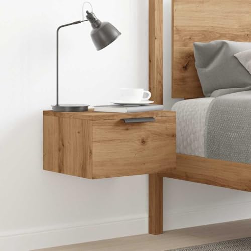 HEFZGDB Wand-Nachttisch Artisan-Eiche 34x30x20 cm Kleiner Tisch Nachttische Nachtschrank Nachttischschrank für Hotel Gästezimmer Wohnzimmer Schlafzimmer HEFZGDB Wand-Nachttisch Artisan-Eiche 34x30x20 cm Kleiner Tisch Nachttische Nachtschrank Nachttischschrank für Hotel Gästezimmer Wohnzimmer Schlafzimmer von HEFZGDB