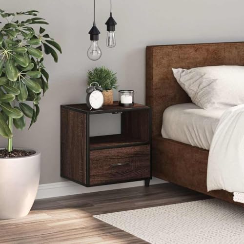 HEFZGDB Wand-Nachttisch Braun Eichen-Optik 40x31x39,5 cm Kaffeetisch Nachttische Couchtisch Bartisch für Gästezimmer Hotel Schlafzimmer Wohnzimmer HEFZGDB Wand-Nachttisch Braun Eichen-Optik 40x31x39,5 cm Kaffeetisch Nachttische Couchtisch Bartisch für Gästezimmer Hotel Schlafzimmer Wohnzimmer von HEFZGDB
